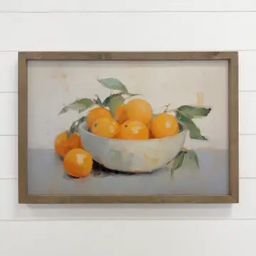 Oranges Bowl Art