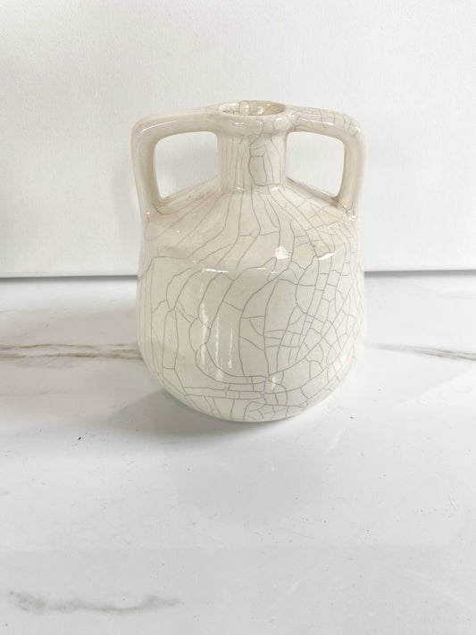 Little Handled Ceramic Vase