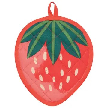 Shaped Strawberry Potholder