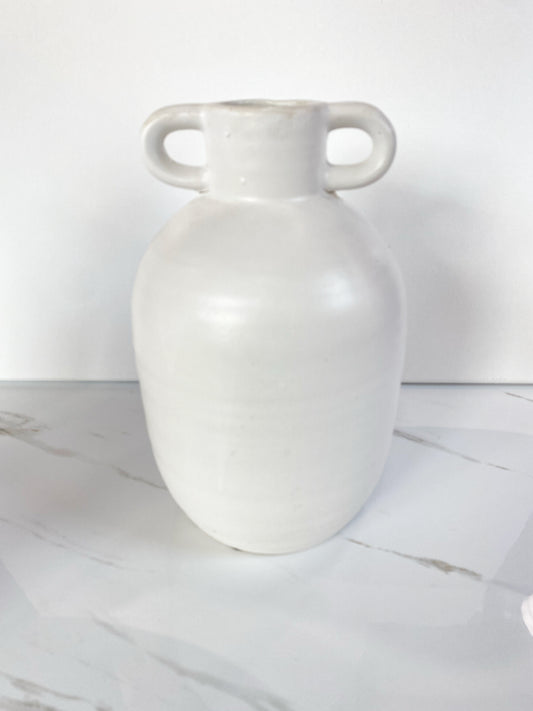 White Ceramic Vase Medium