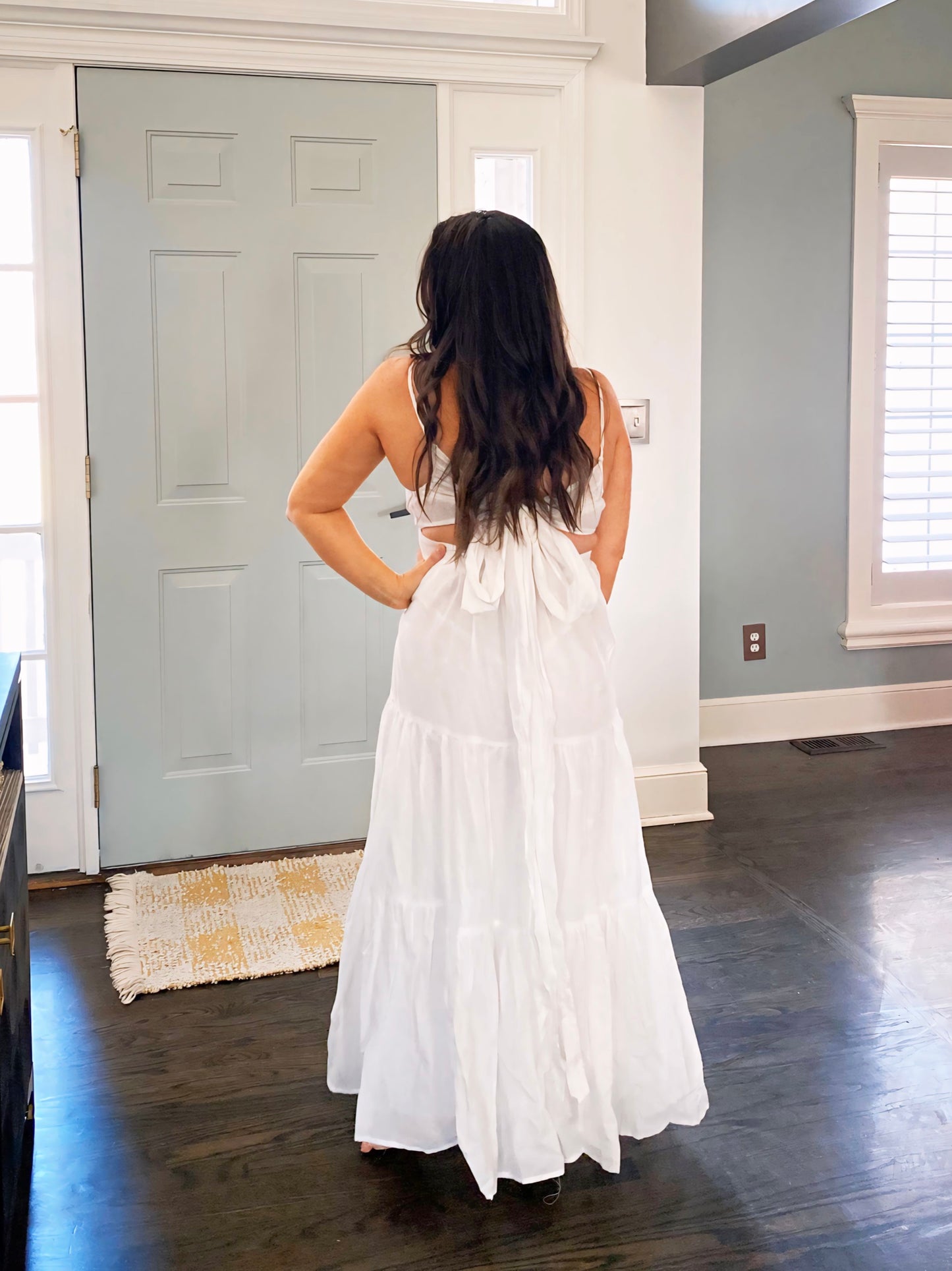 Lola White Maxi Dress