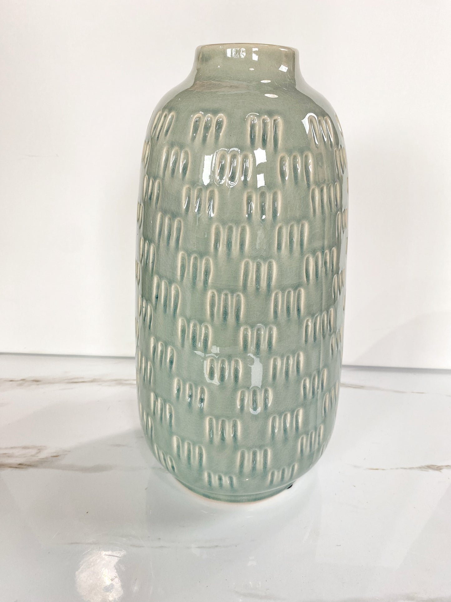 Large Light Blue Vase