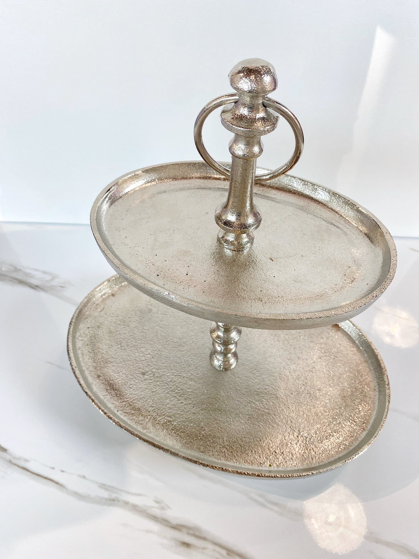 Two Tier Pewter Tray