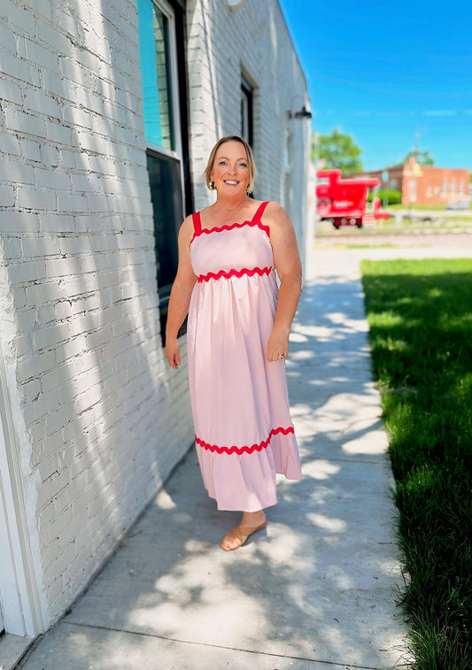 Strawberry Swing Maxi Dress