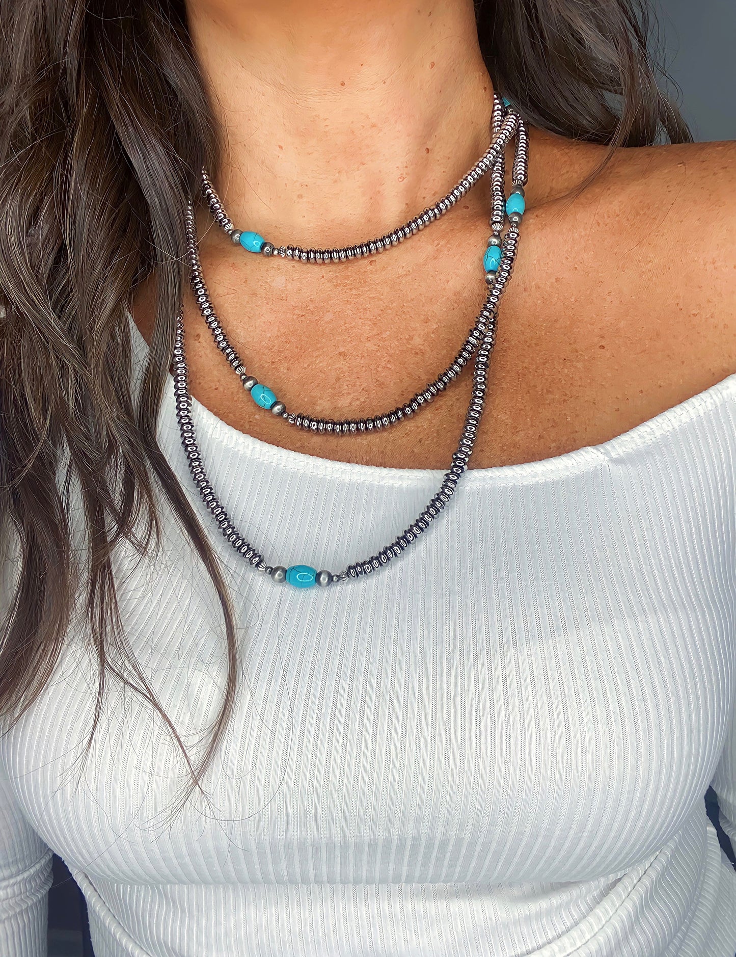 Louise Western Silver & Turquoise Necklace