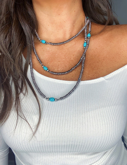 Louise Western Silver & Turquoise Necklace