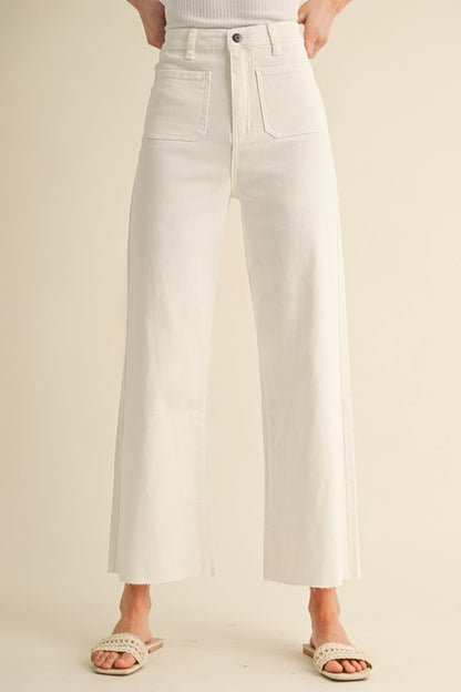 Cecil Front Pocket Wide Leg Jean