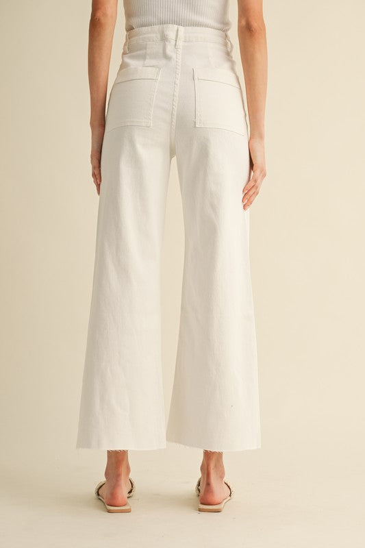 Cecil Front Pocket Wide Leg Jean