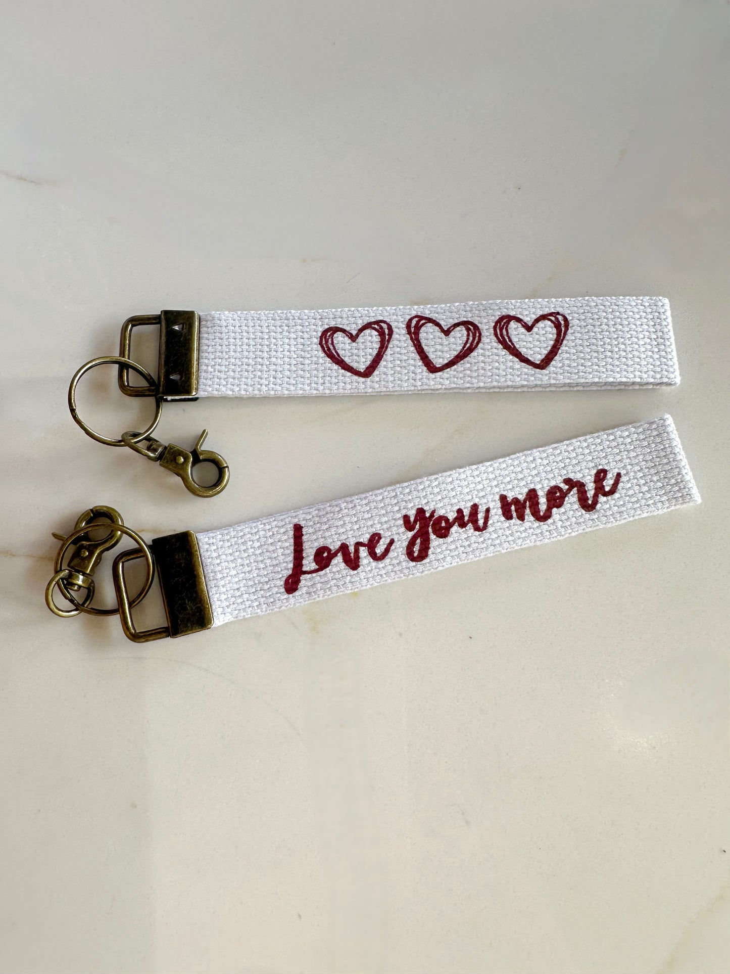 Love you more keychain