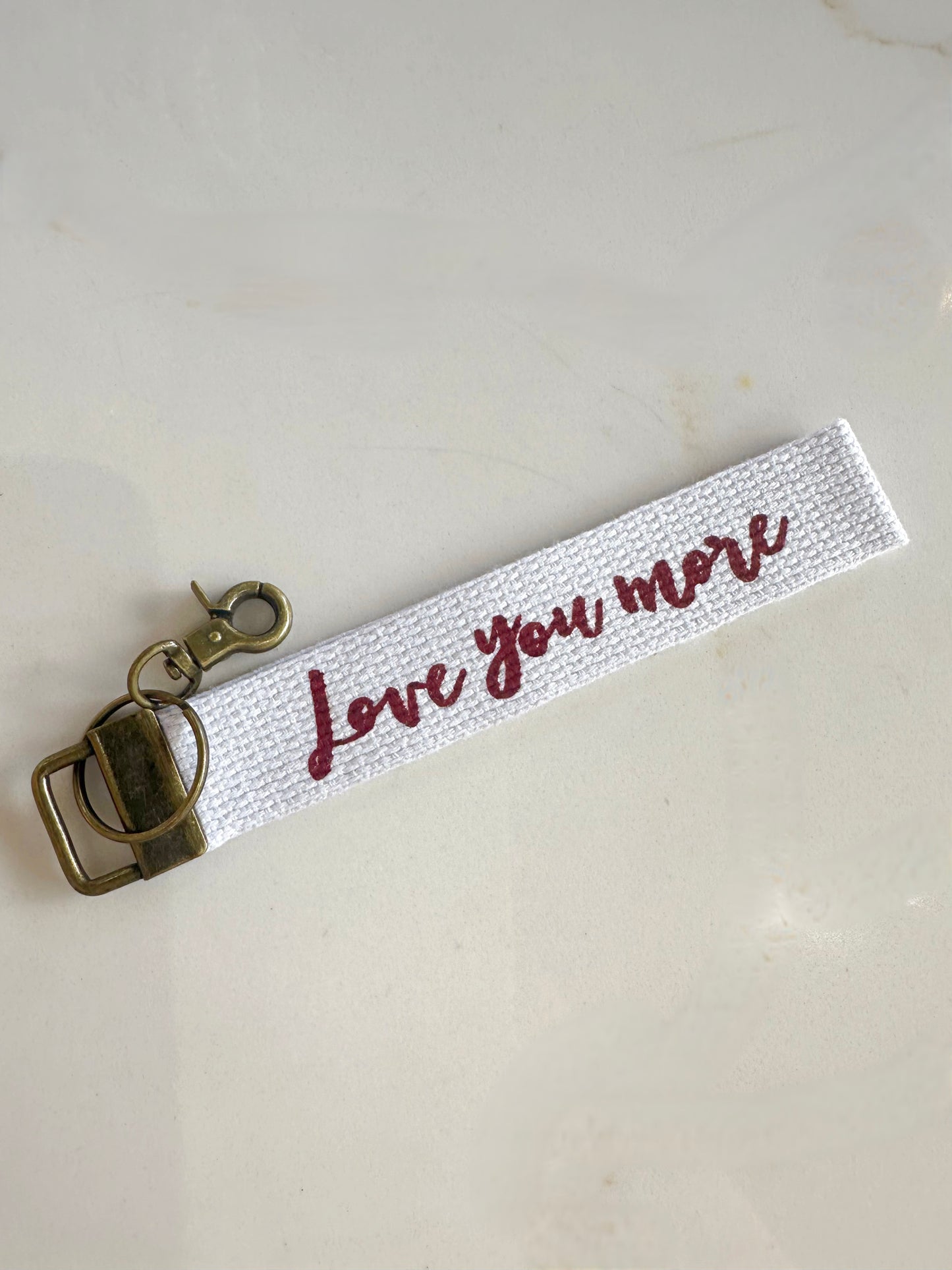 Love you more keychain