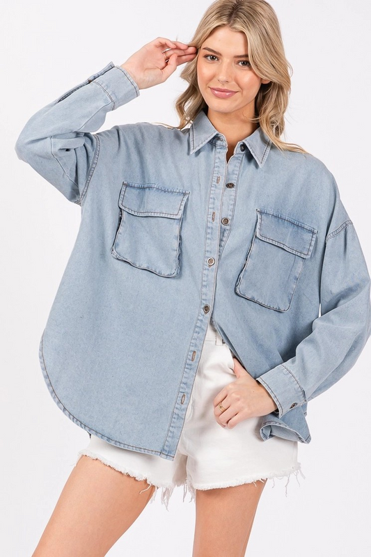 Gentry Oversized Denim Shirt