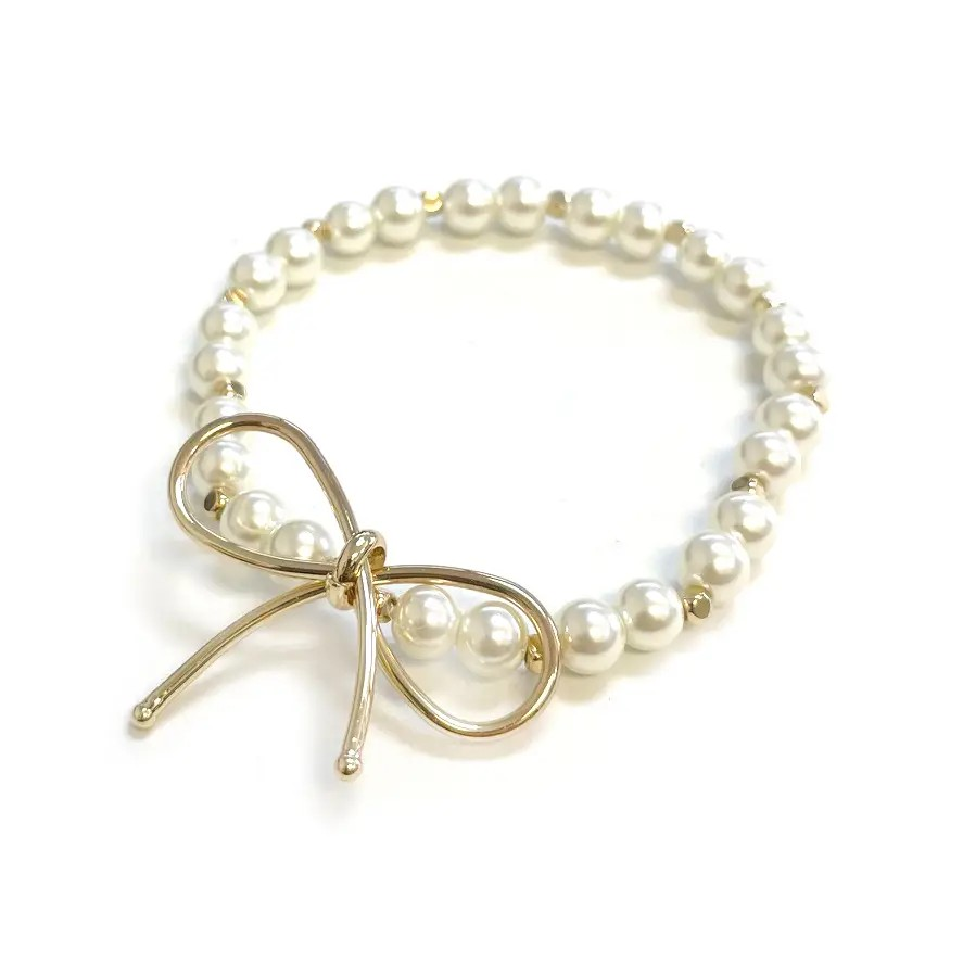 Bow & Pearl Bracelet