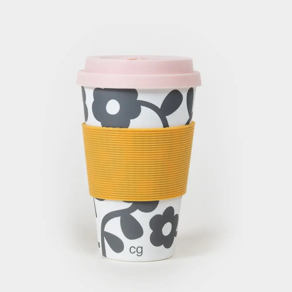 Mono Floral Coffee To Go Cup