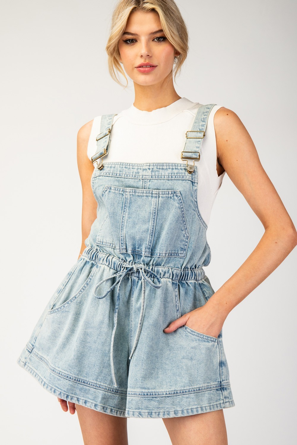 Skye Denim Romper