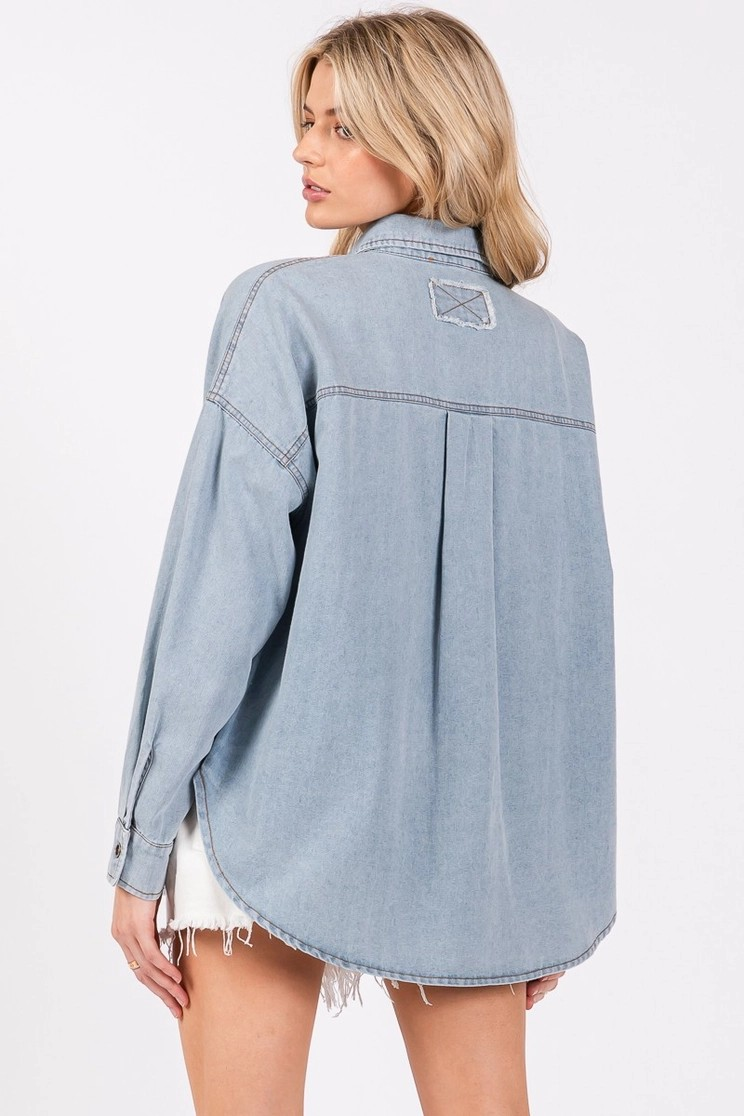 Gentry Oversized Denim Shirt