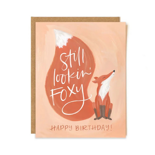 Foxy Birthday Card